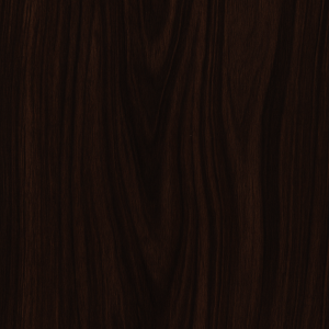 Dark mahogany wood surface with subtle vertical grain patterns.